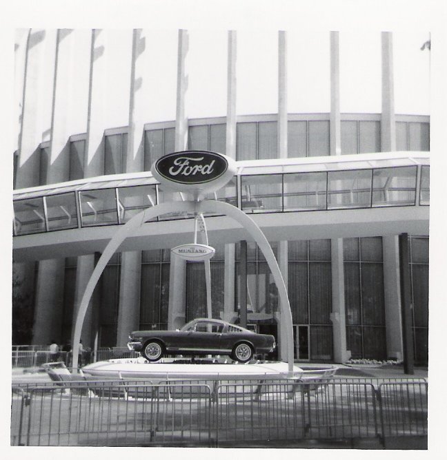 Ford Pavilion Ford Mustang at the Worlds Fair, 1964