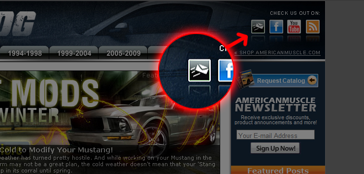 Keep in touch with AmericanMuscle.com