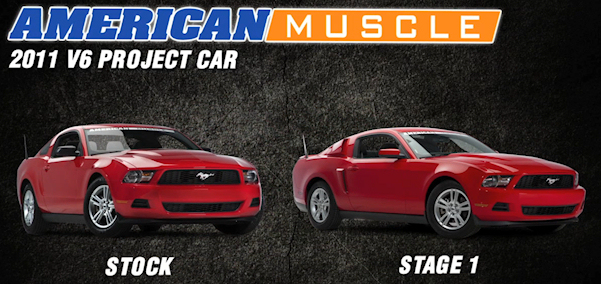 AmericanMuscle.com 2011 V6 Mustang Project