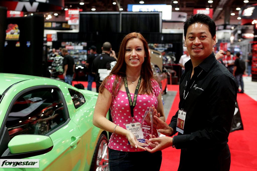 SEMA-mustang-wins-forgestar-award Nikki Frost Wins SEMA 2012