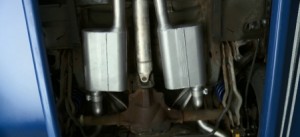 Installed Cat-back Exhaust - Stage 3 Project Fox Body Flowmaster Cat-back Installed on 1993 Fox Body Mustang