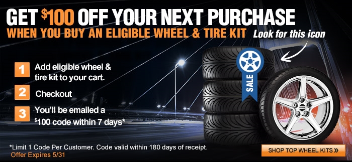 AmericanMuscle's $100 Off Sale for Ford Mustang Wheels