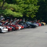 Car Show Mustang Line Car Show Mustang Line