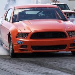 2014 Orange Mustang Cobra Jet Competition Orange Cobra Jet Burnout