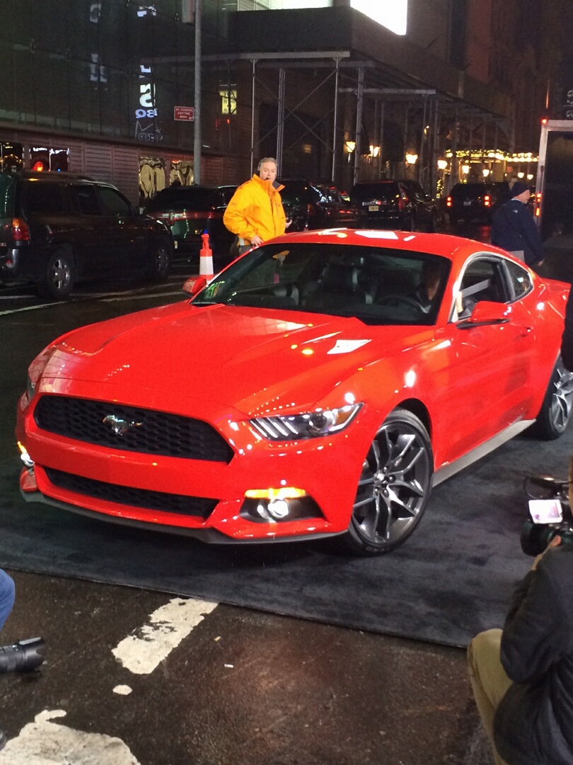 2015 Mustang Rolling Into Good Morning America 2015 Mustang Rolling Into Good Morning America